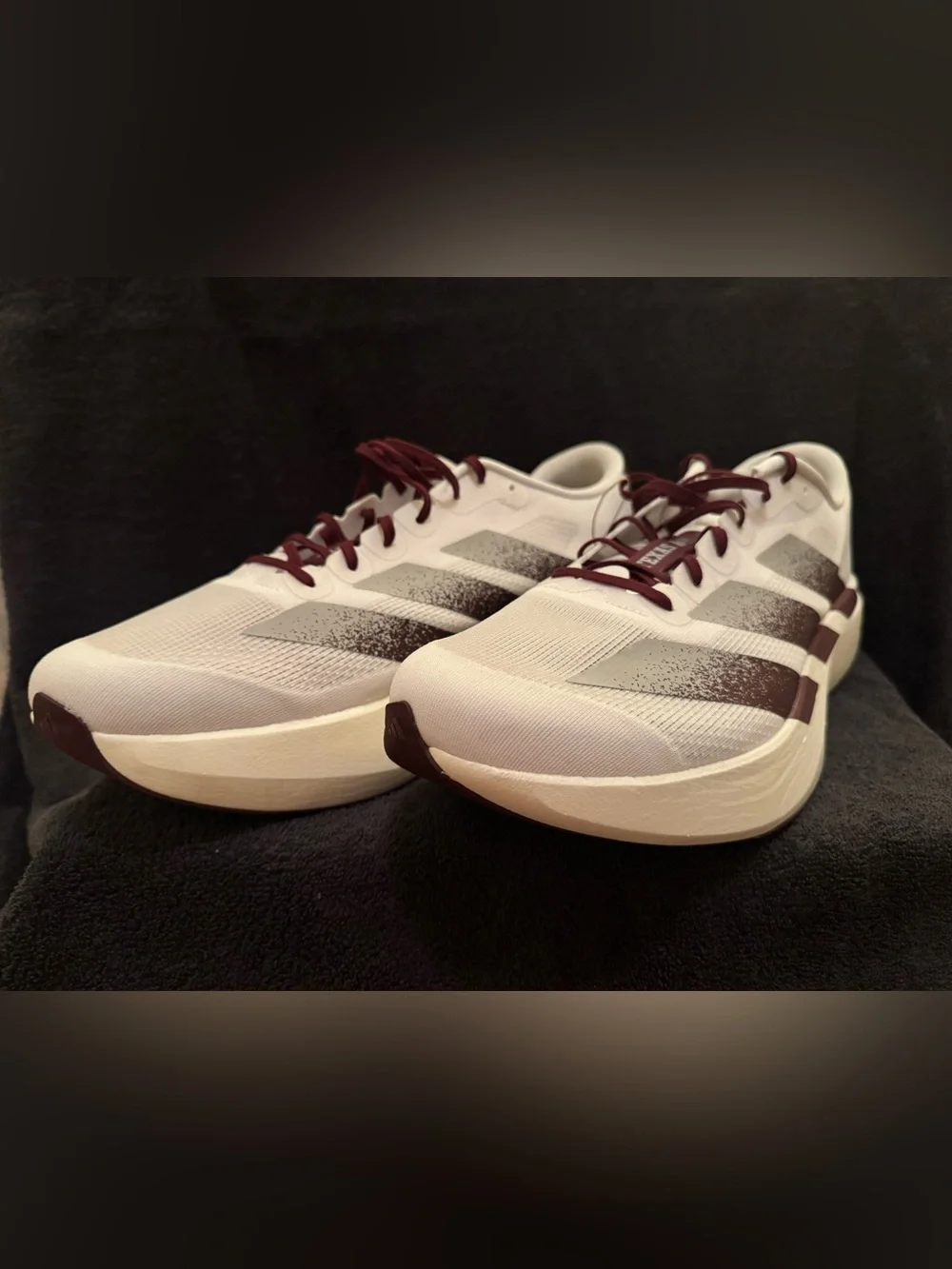 Size 13.5 - NCAA x adidas Adizero Evo SL Texas A&M